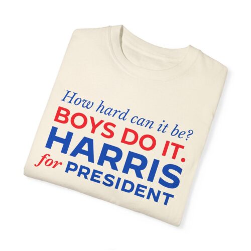 Kamala Harris Shirt How Hard Can It Be Boys Do It Harris for President Tee image 0