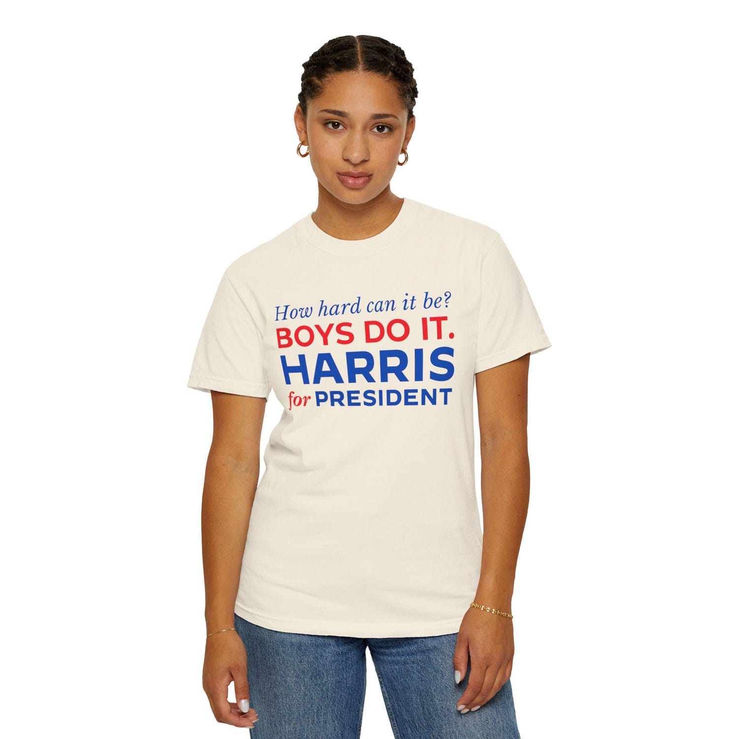 Kamala Harris Shirt How Hard Can It Be Boys Do It Harris for President Tee image 1