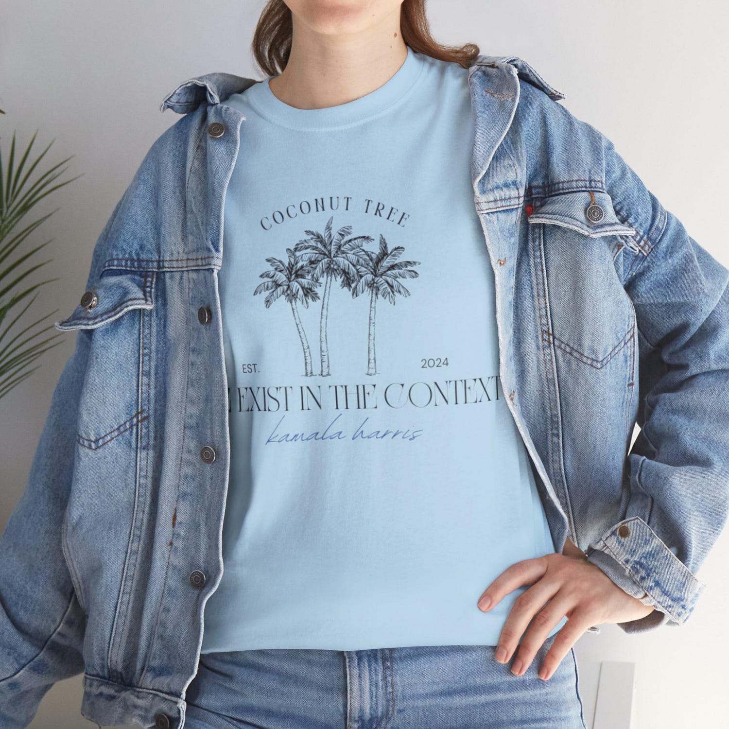 Kamala Harris Coconut Tree Shirt You Think You Just Fell Out Context Shirt Funny Political Tshirt image 1