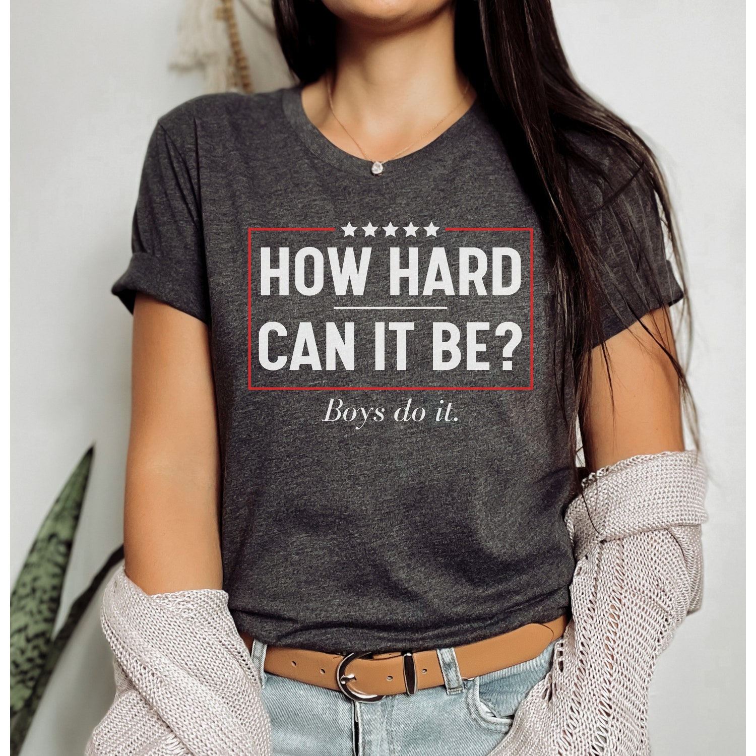 Kamala Harris 2024 T-shirt How Hard Can It Be President Election Tee Kamala Harris Shirt image 6