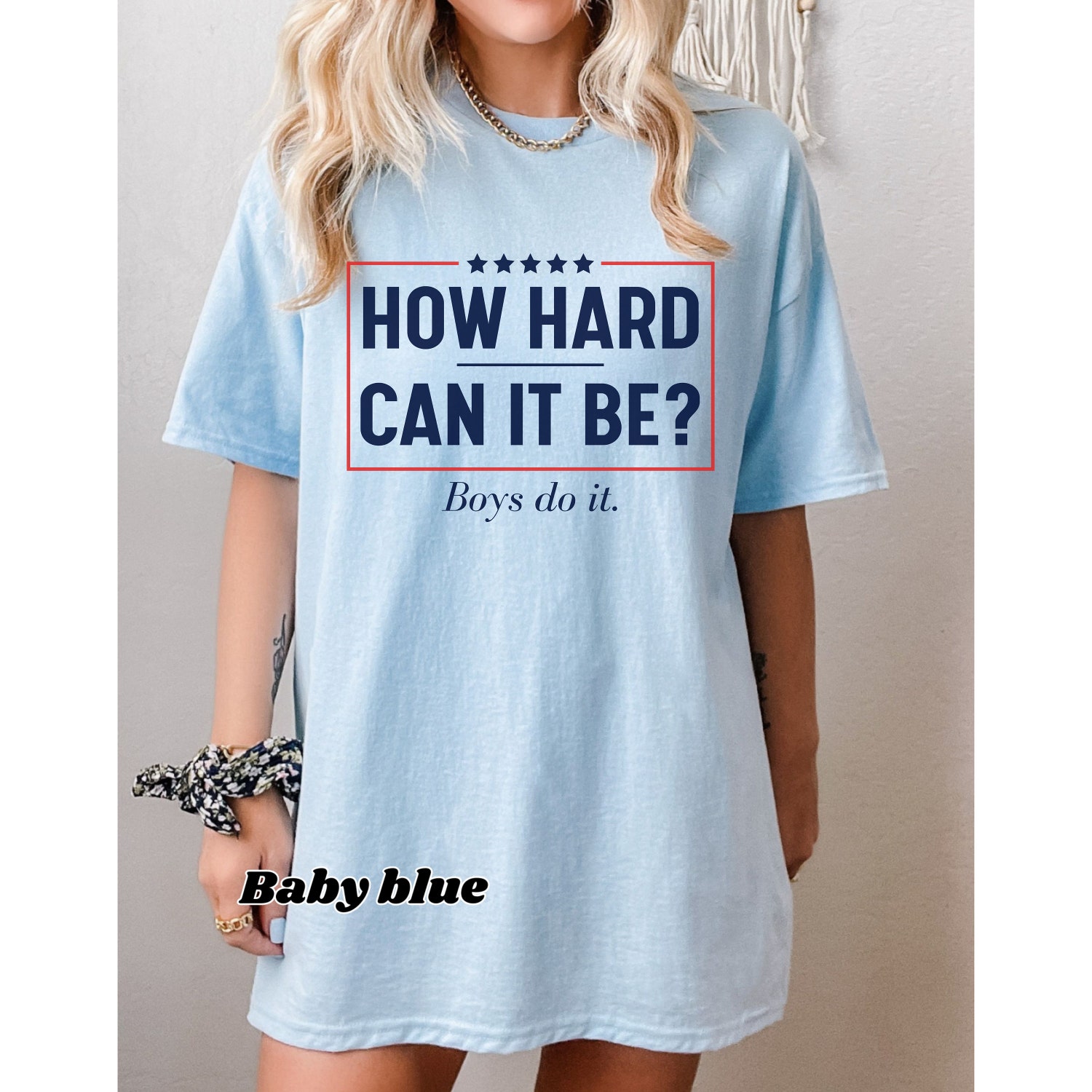 Kamala Harris 2024 T-shirt How Hard Can It Be President Election Tee Kamala Harris Shirt image 5