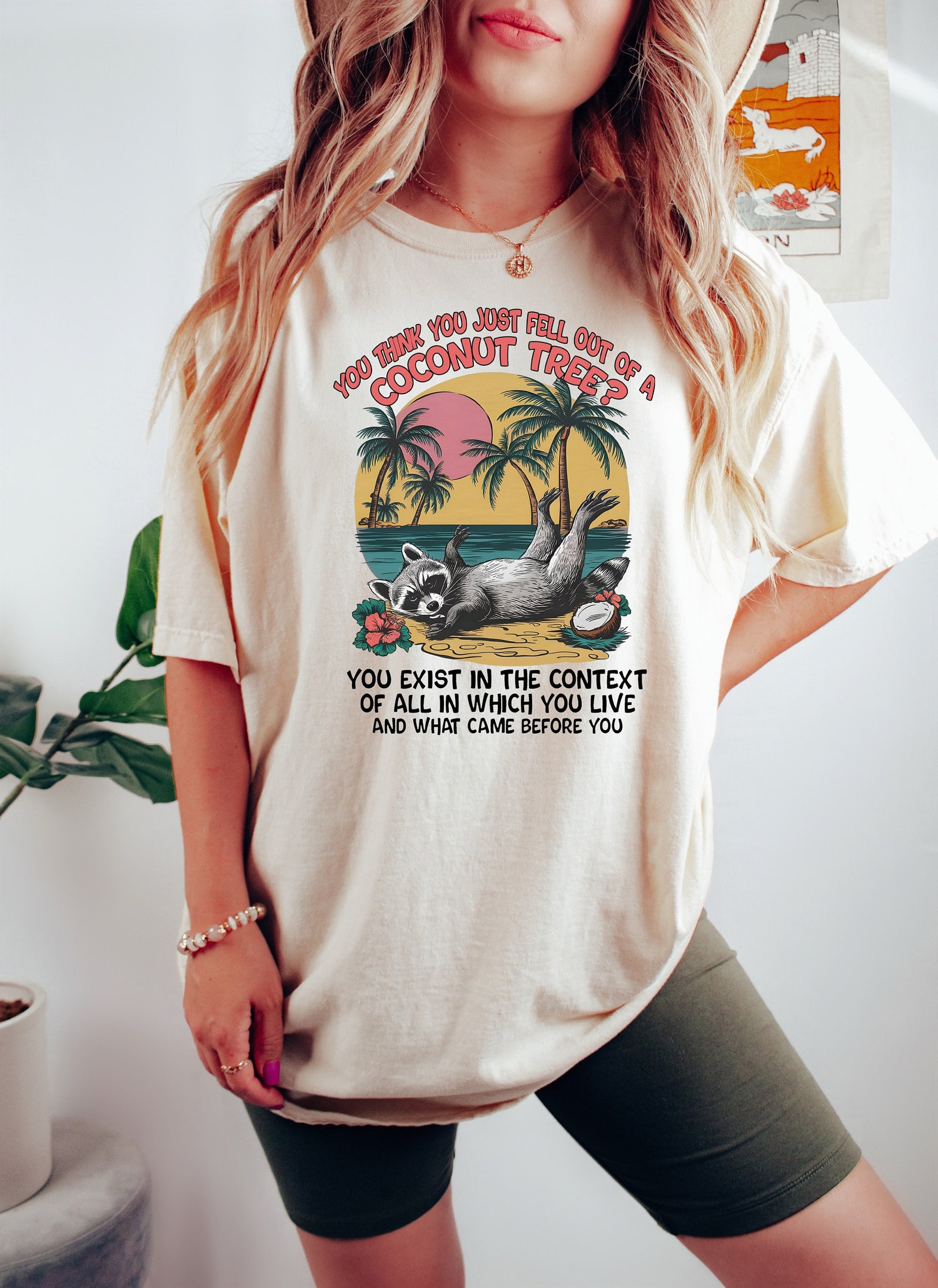 Kamala Harris Meme Shirt You Think You Just Fall Out of a Coconut Tree Social Democrat Tee image 0
