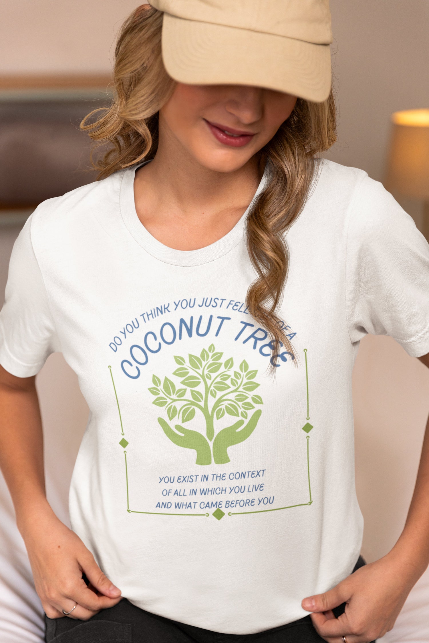 Kamala Harris Coconut Tree Meme T-Shirt | Social Democrat 2024 | Roevember Shirt image 0