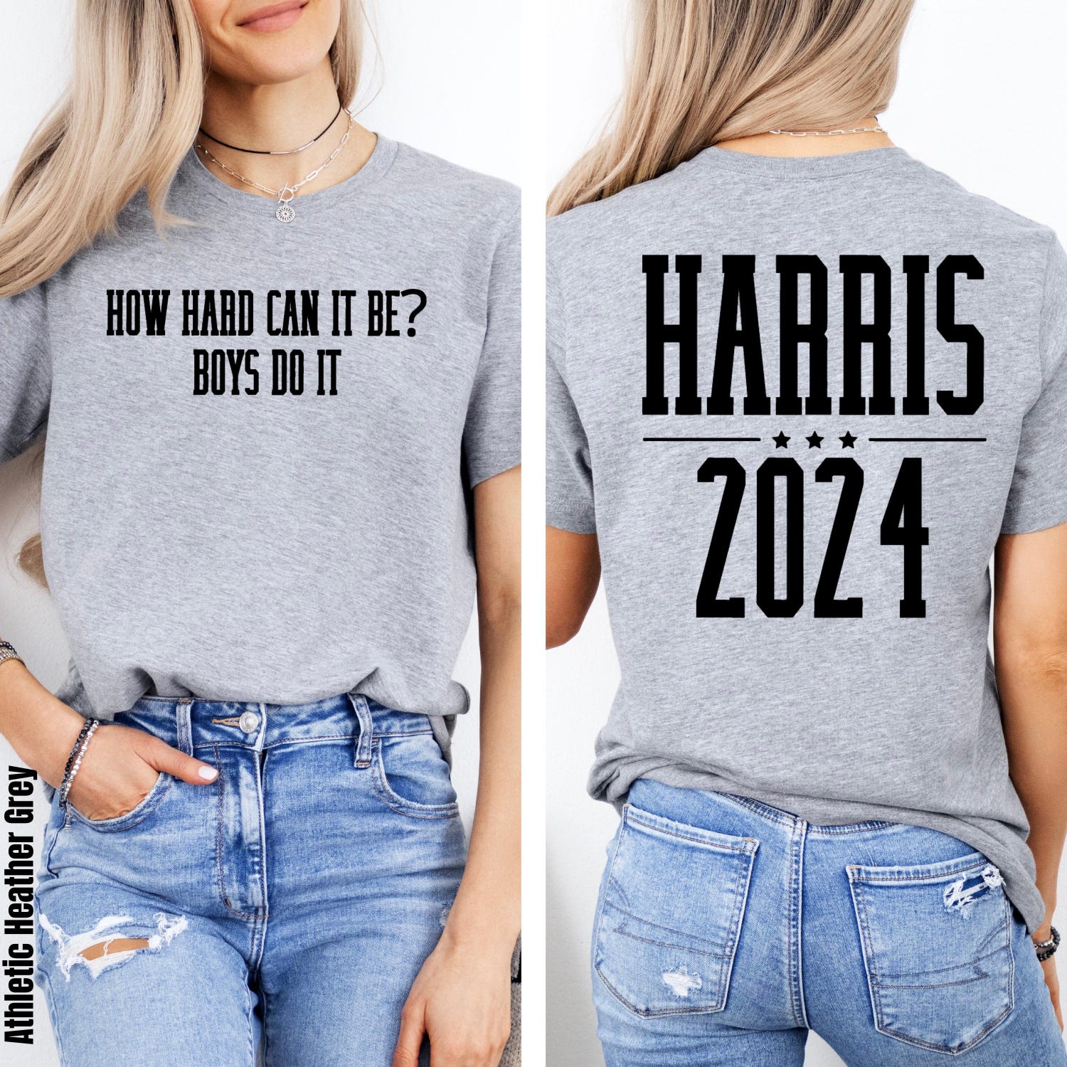 Kamala Harris 2024 Election Shirt Feminist Vote Blue Tee Boys Do It Shirt Political Apparel image 9