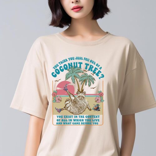 Funny Coconut Meme Harris Shirt Fall Out Of Coconut Tree image 0