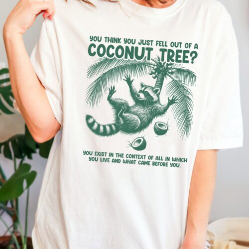 Funny Harris Meme Shirt Coconut Tree Fall Joke Democrat Vote Election 2024 Shirt image 0