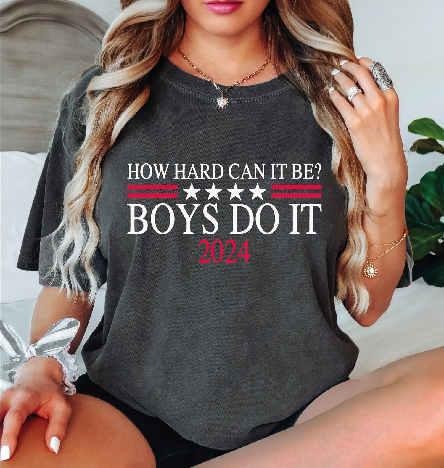 Kamala Harris 2024 Election T-shirt Funny Madam President Boys Do It Shirt image 0