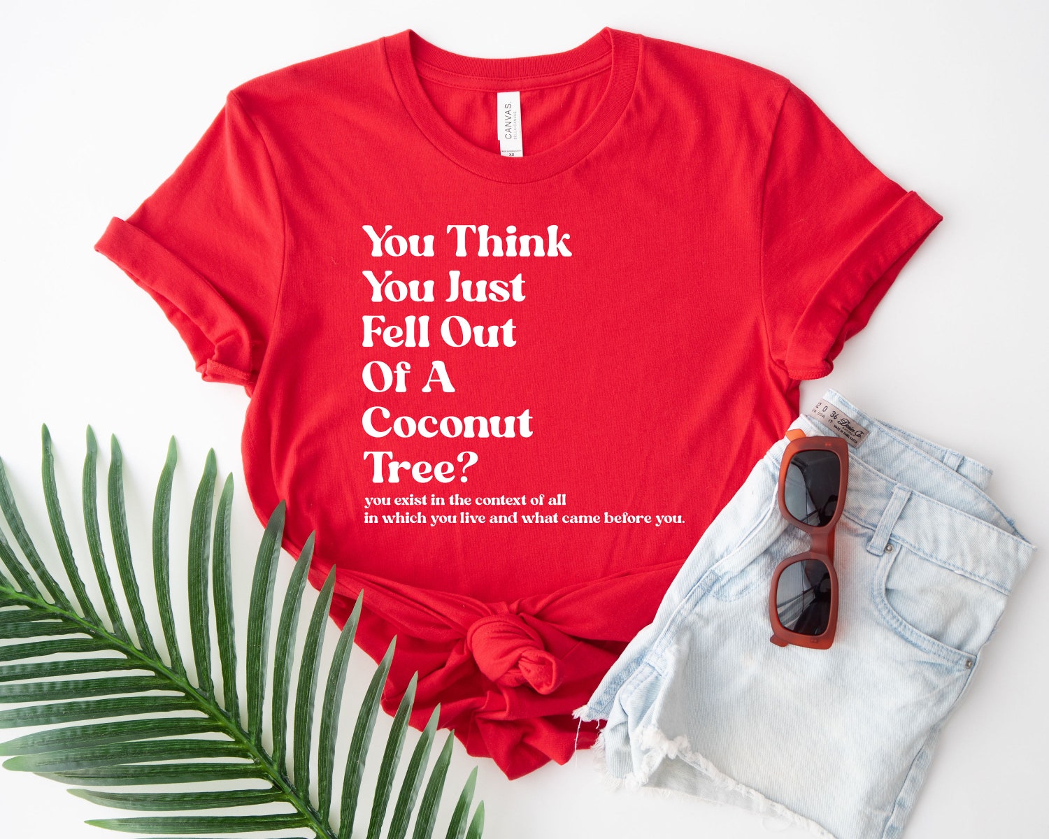 Kamala Harris Meme T-Shirt Fall Out of Coconut Tree Social Democrat Roevember 2024 Tee image 1