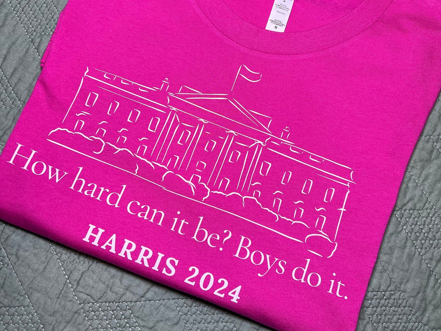 Kamala Harris 2024 Shirt Vote for Women Boys Do It Harris 2024 Madam President Tee image 1