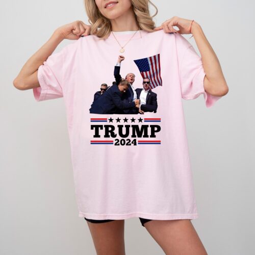 Trump 2024 Shirt Donald Trump Supporter Tee Republicans I Stand With Trump image 0