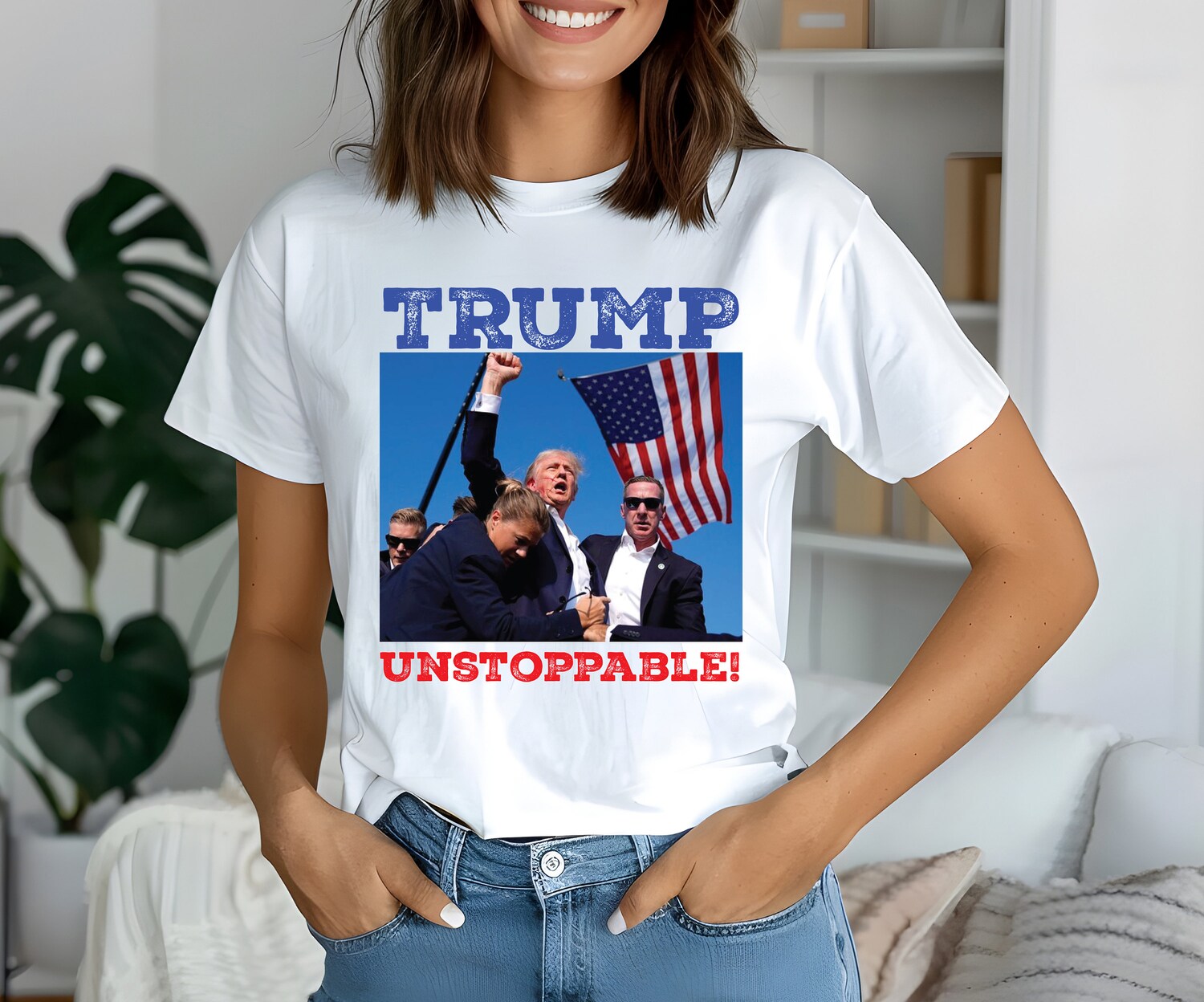 Trump Unstoppable Veteran Trump Assassination Shirt President Trump Republican image 4