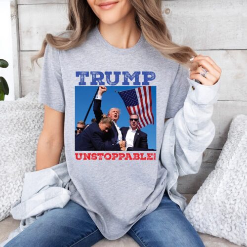 Trump Unstoppable Veteran Trump Assassination Shirt President Trump Republican image 0