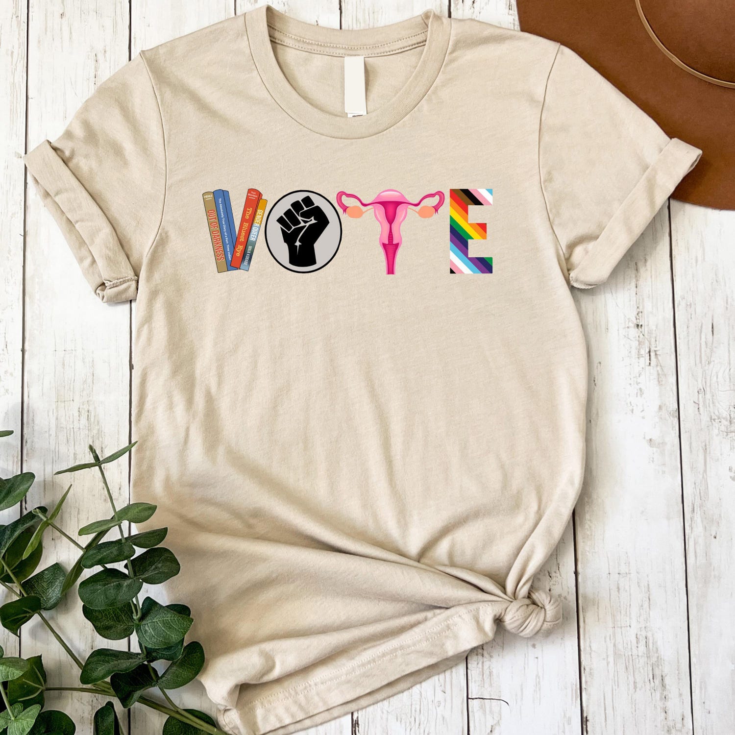 Vote Shirt Banned Books Reproductive Rights Tee BLM Political Pro Roe V Wade LGBTQ image 3