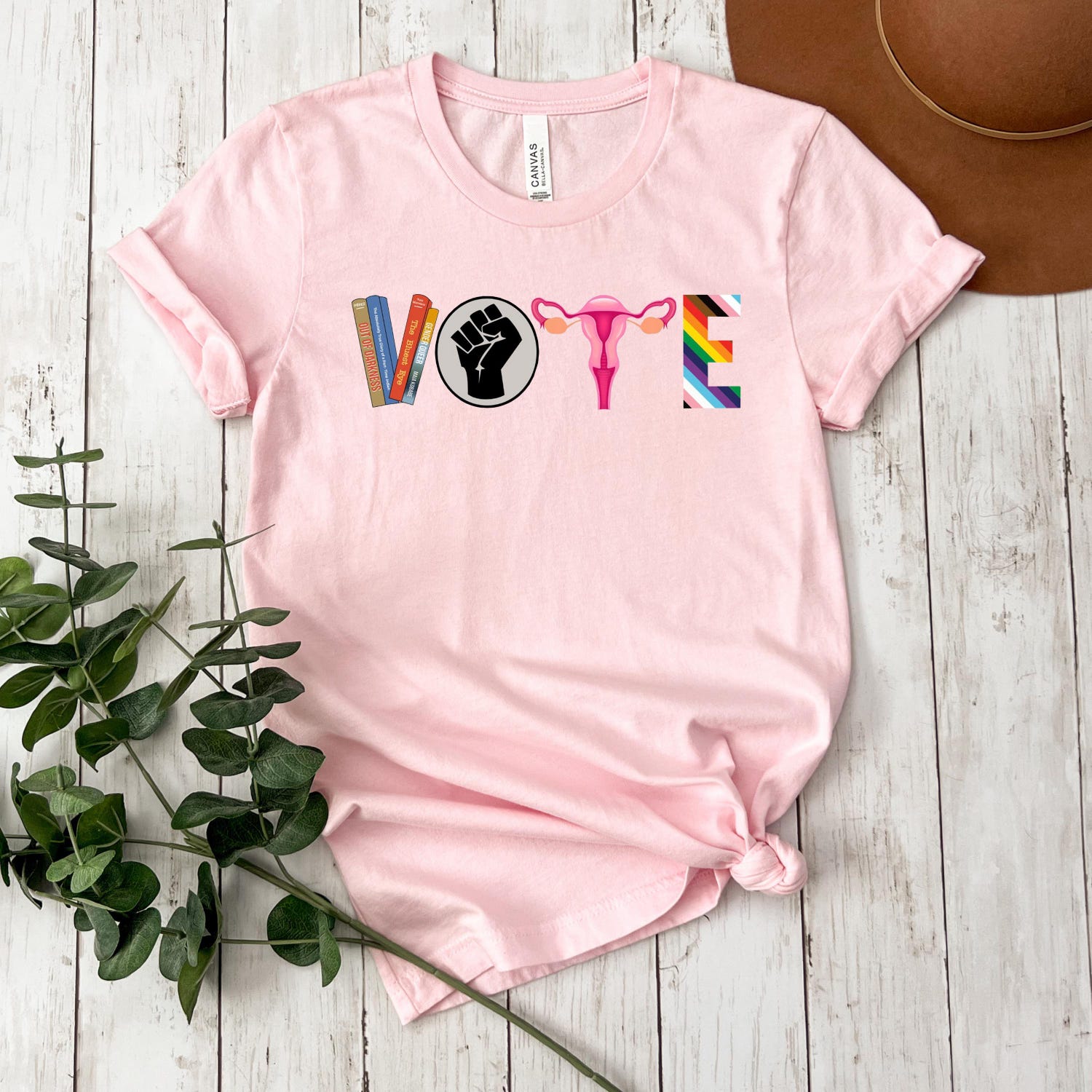 Vote Shirt Banned Books Reproductive Rights Tee BLM Political Pro Roe V Wade LGBTQ image 4