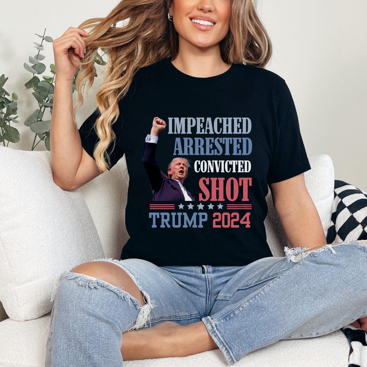 Trump 2024 Fight Shirt President Trump 2024 Shirt Republican Fix America Again Trump image 2