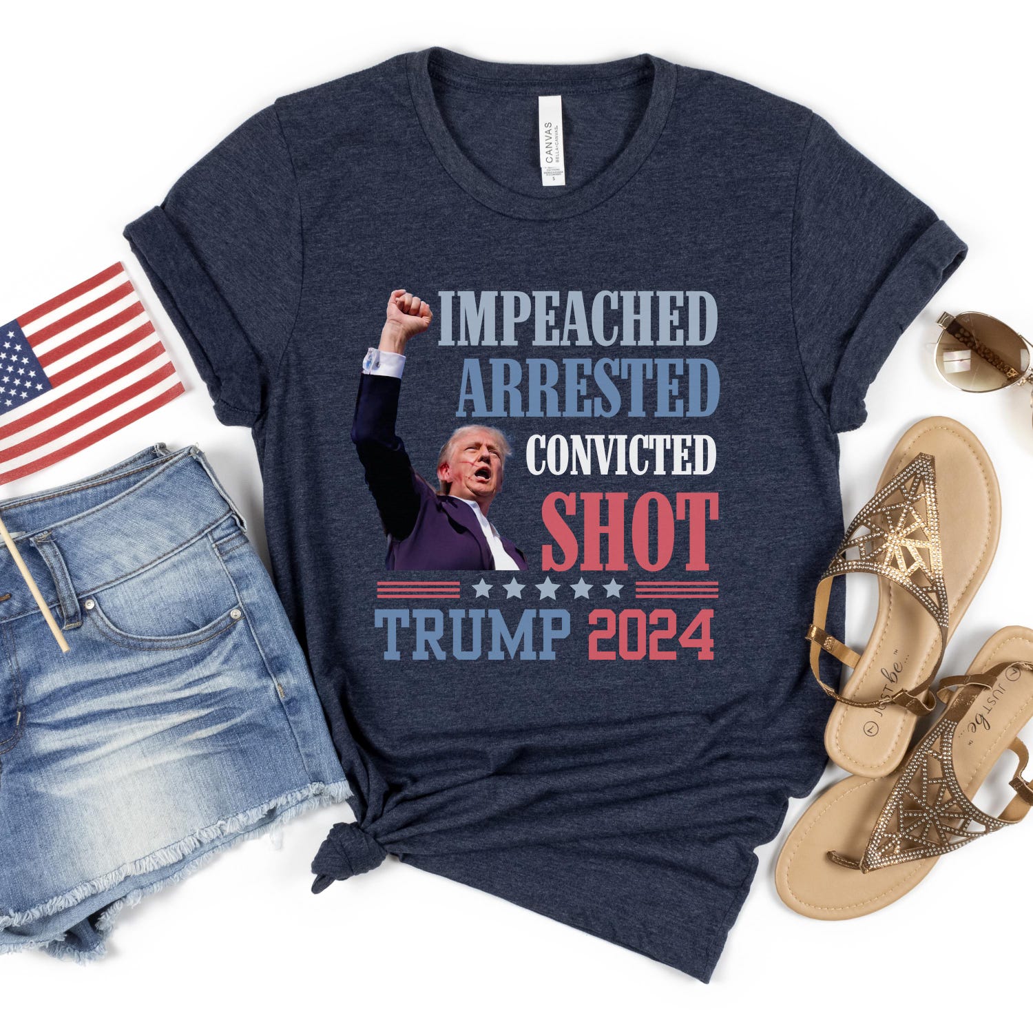 Trump 2024 Fight Shirt President Trump 2024 Shirt Republican Fix America Again Trump image 7