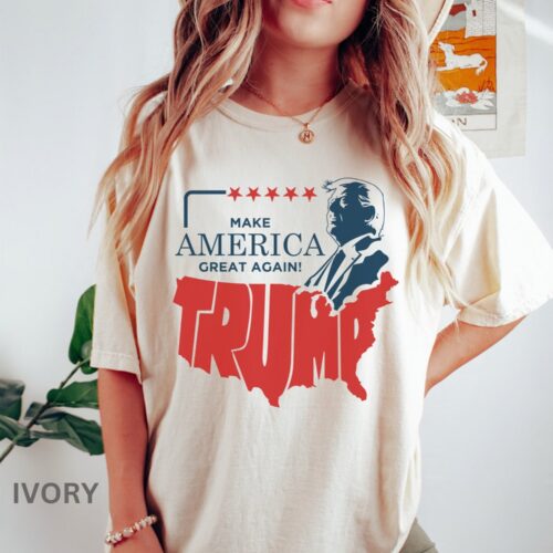 Trump 2024 Shirt American Flag Pro America Republican MAGA Shirt image 0