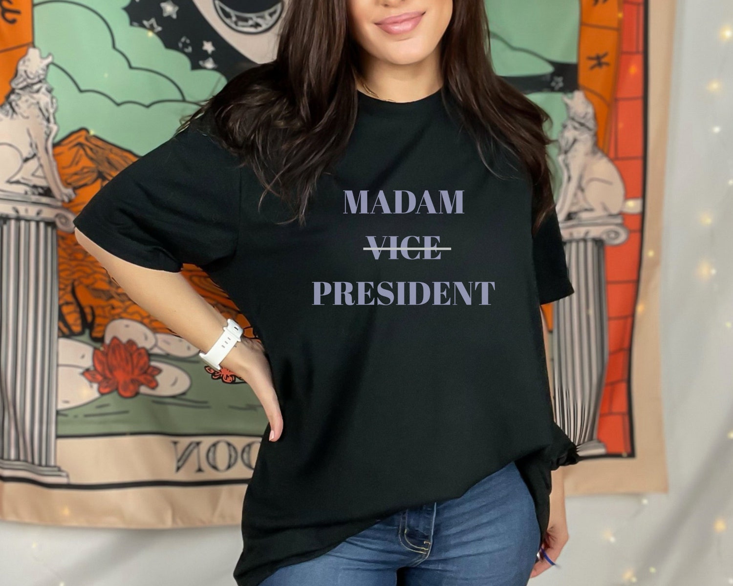 Kamala Harris 2024 T-Shirt Vote Blue Anti-Trump Gift Democrat Support Biden Drop Out image 1