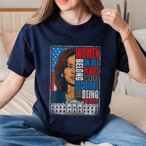 Kamala Harris 2024 Election T-Shirt Equal Rights Women in Leadership Political image 0