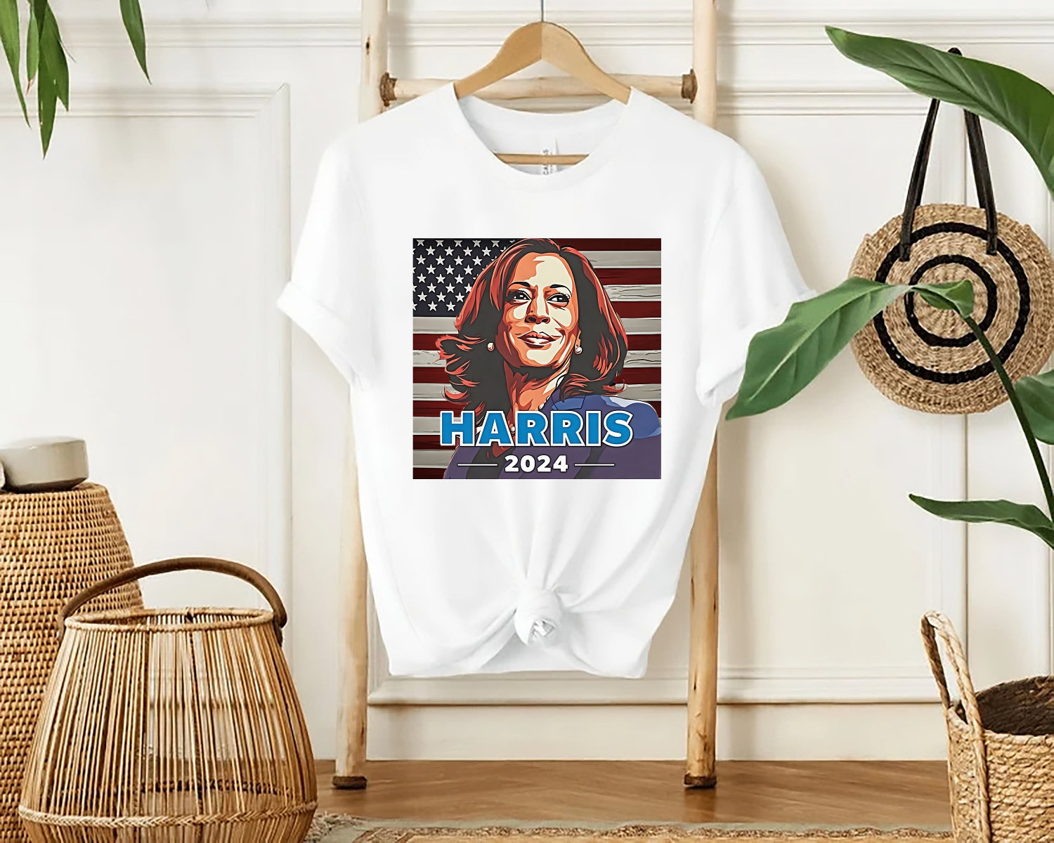 Kamala Harris 2024 Shirt Madam President Tee Presidential Election 2024 Democratic Gift image 4