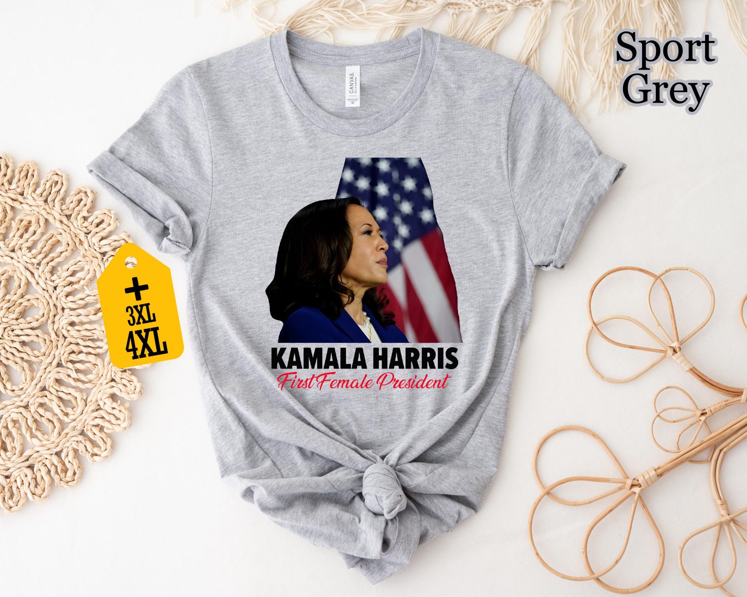 Kamala Harris 2024 T-Shirt Madam President I Am Speaking Kamala For The People Rally Tee image 3