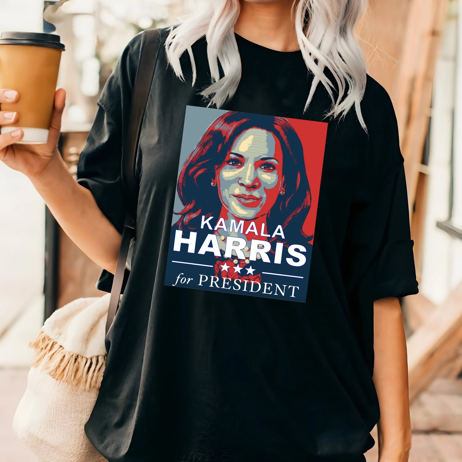 Kamala Harris for President 2024 Shirt Women’s Political Tee Democrat Girl Power Equal Rights image 2