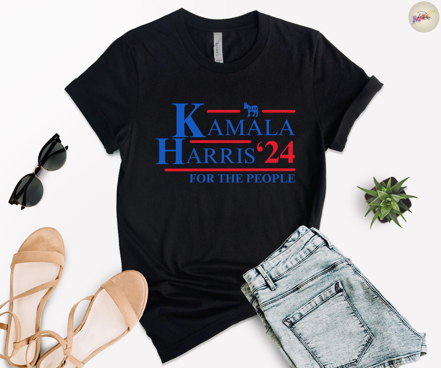 Kamala Harris 2024 T-Shirt for Women Men Democratic Party Election Voting Tee image 3