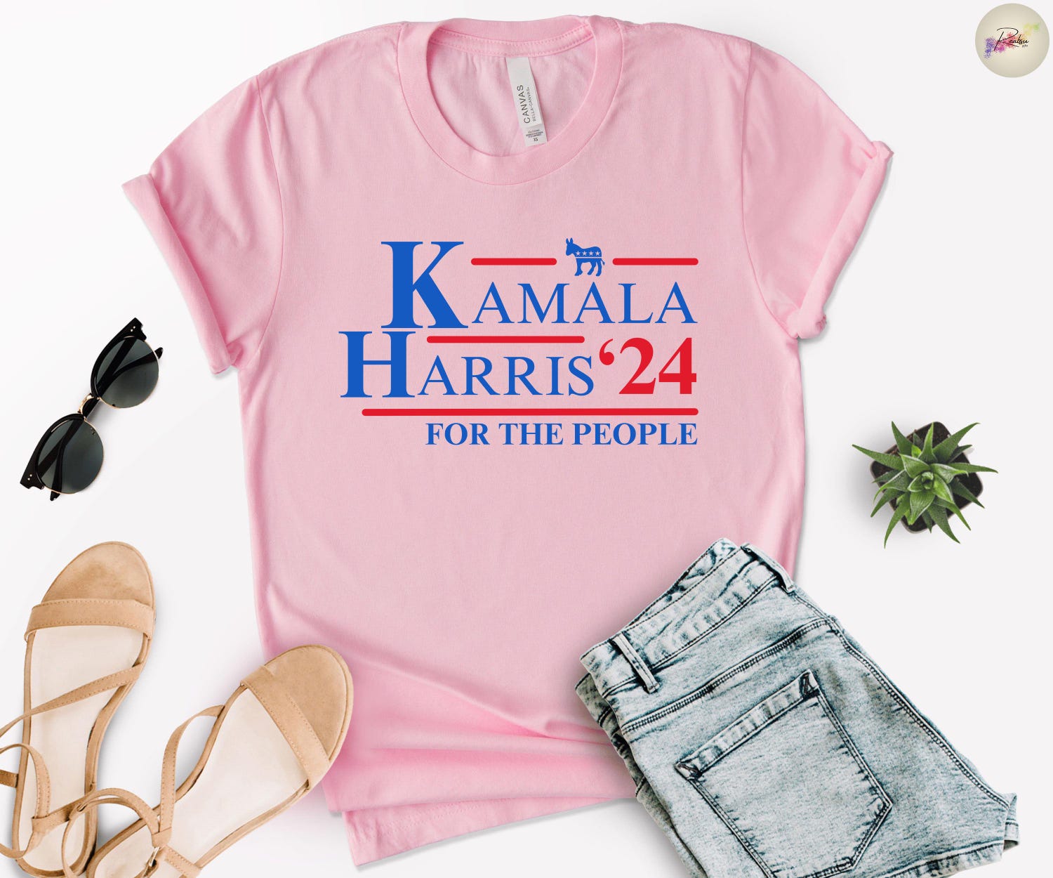 Kamala Harris 2024 T-Shirt for Women Men Democratic Party Election Voting Tee image 2