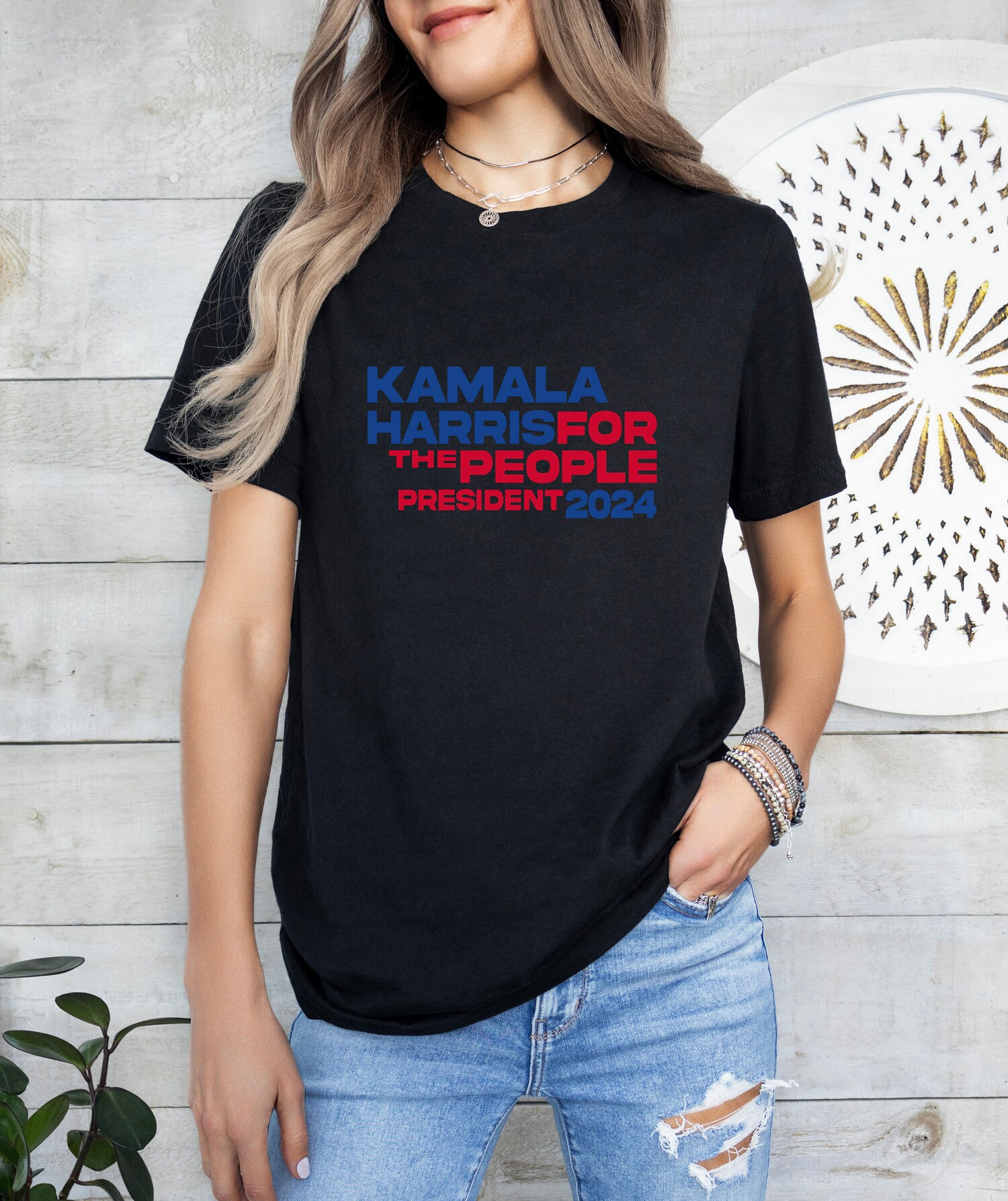 Kamala Harris For The People 2024 President Shirt Democrat Rally Gift Tshirt image 2