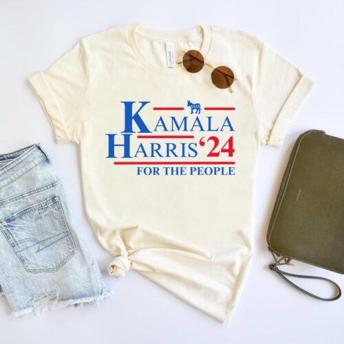 Kamala Harris 2024 T-Shirt for Women Men Democratic Party Election Voting Tee image 0