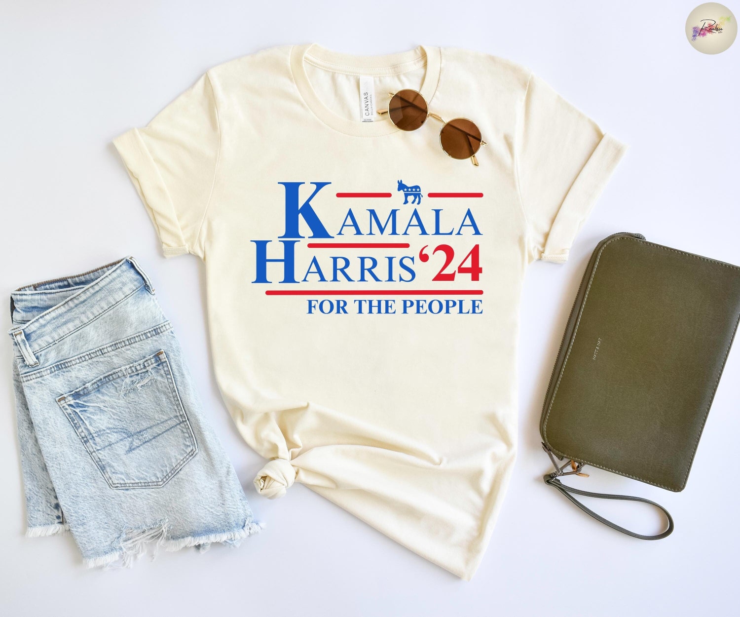 Kamala Harris 2024 T-Shirt for Women Men Democratic Party Election Voting Tee image 0