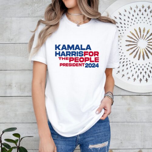 Kamala Harris For The People 2024 President Shirt Democrat Rally Gift Tshirt image 0