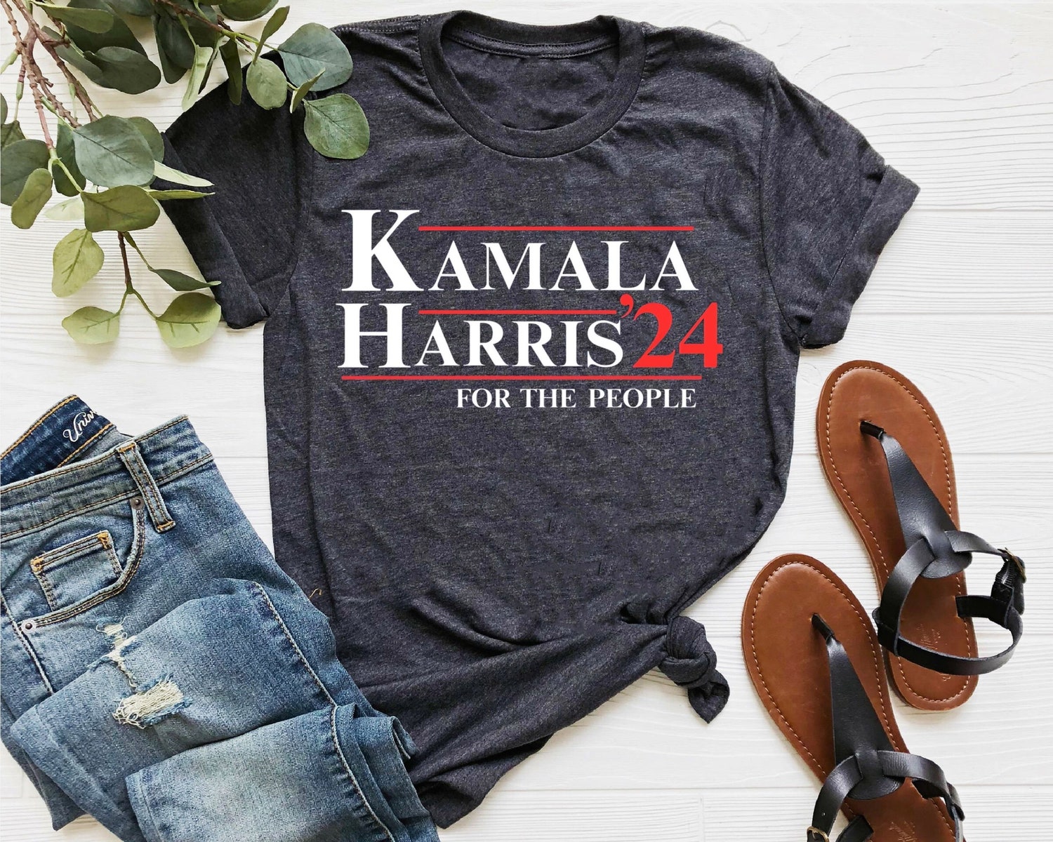 Kamala Harris 2024 T-Shirt Anti Trump Sweatshirt Madam President Tee image 8