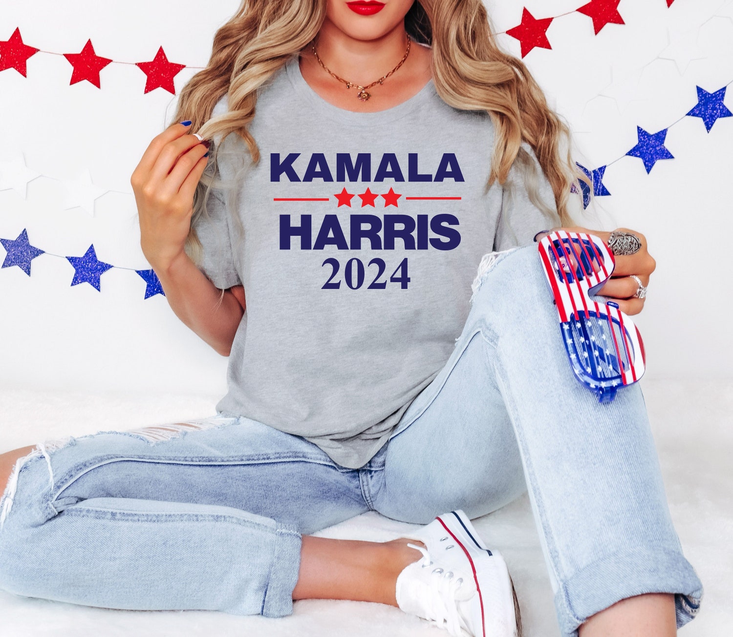2024 Kamala Harris Let's Finish The Job T-Shirt President Kamala Harris Rally Shirt image 0