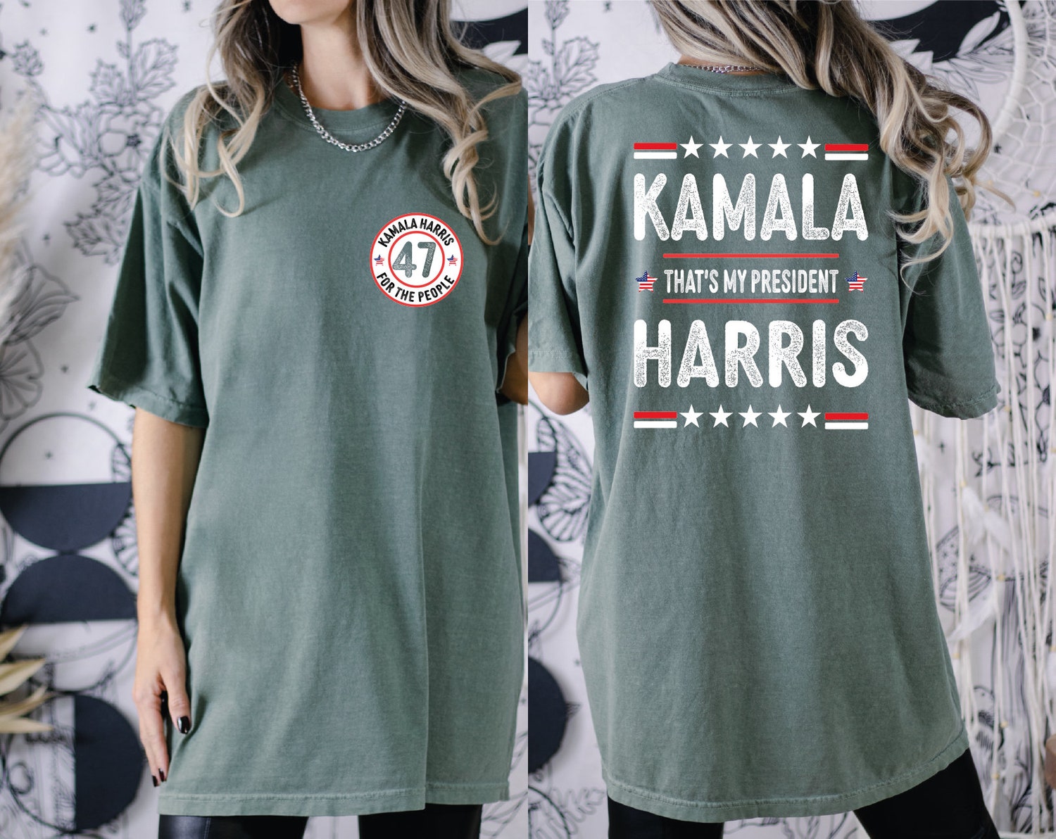 Kamala Harris 2024 Shirt Comfort Colors President Kamala Harris Rally T-Shirt Madam President image 2