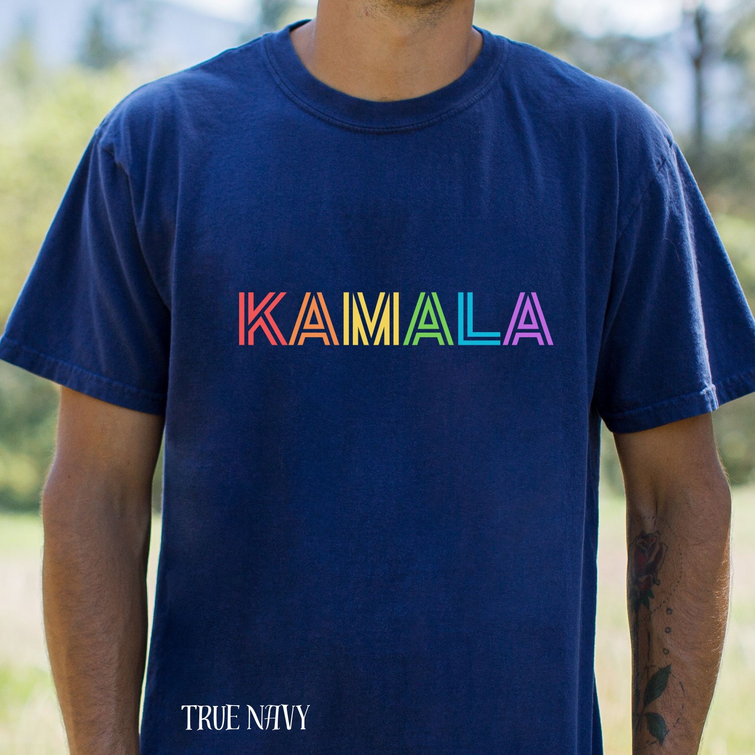 Kamala Harris 2024 Election Shirt Reproductive Rights Rainbow Letters Vote Kamala Tshirt image 3