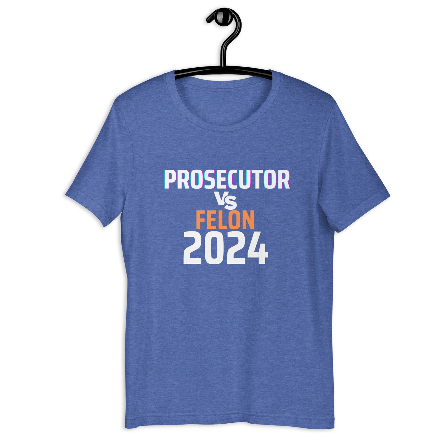 Kamala Harris Prosecutor Vs Felon Unisex T-Shirt Political Graphic Tee image 2