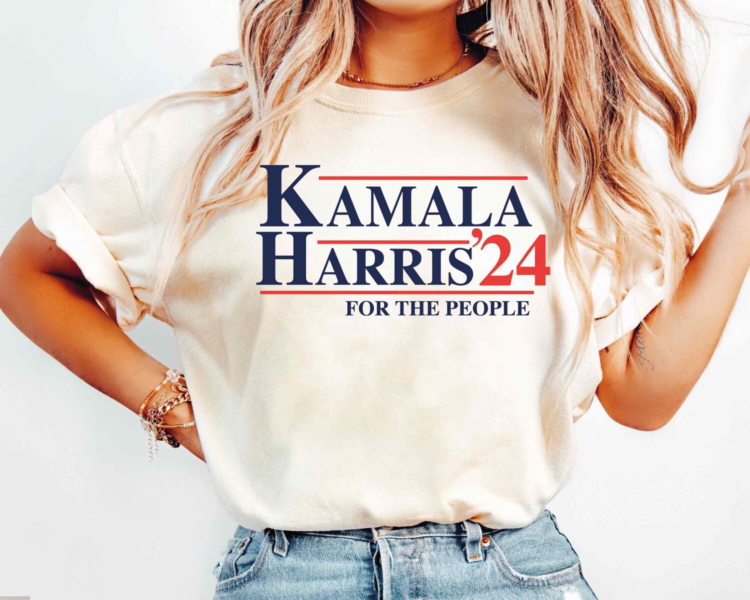 Kamala Harris 2024 Shirt Female President US Elections Kamala Harris For The People Shirt image 5