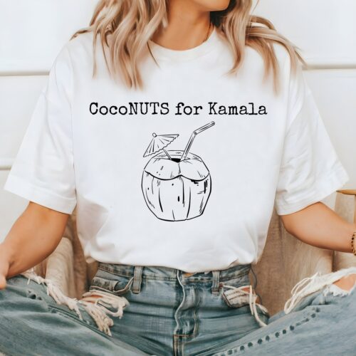 Kamala Harris 2024 Coconut Tree Shirt Kamala for President Vote Kamala Harris Shirt image 0