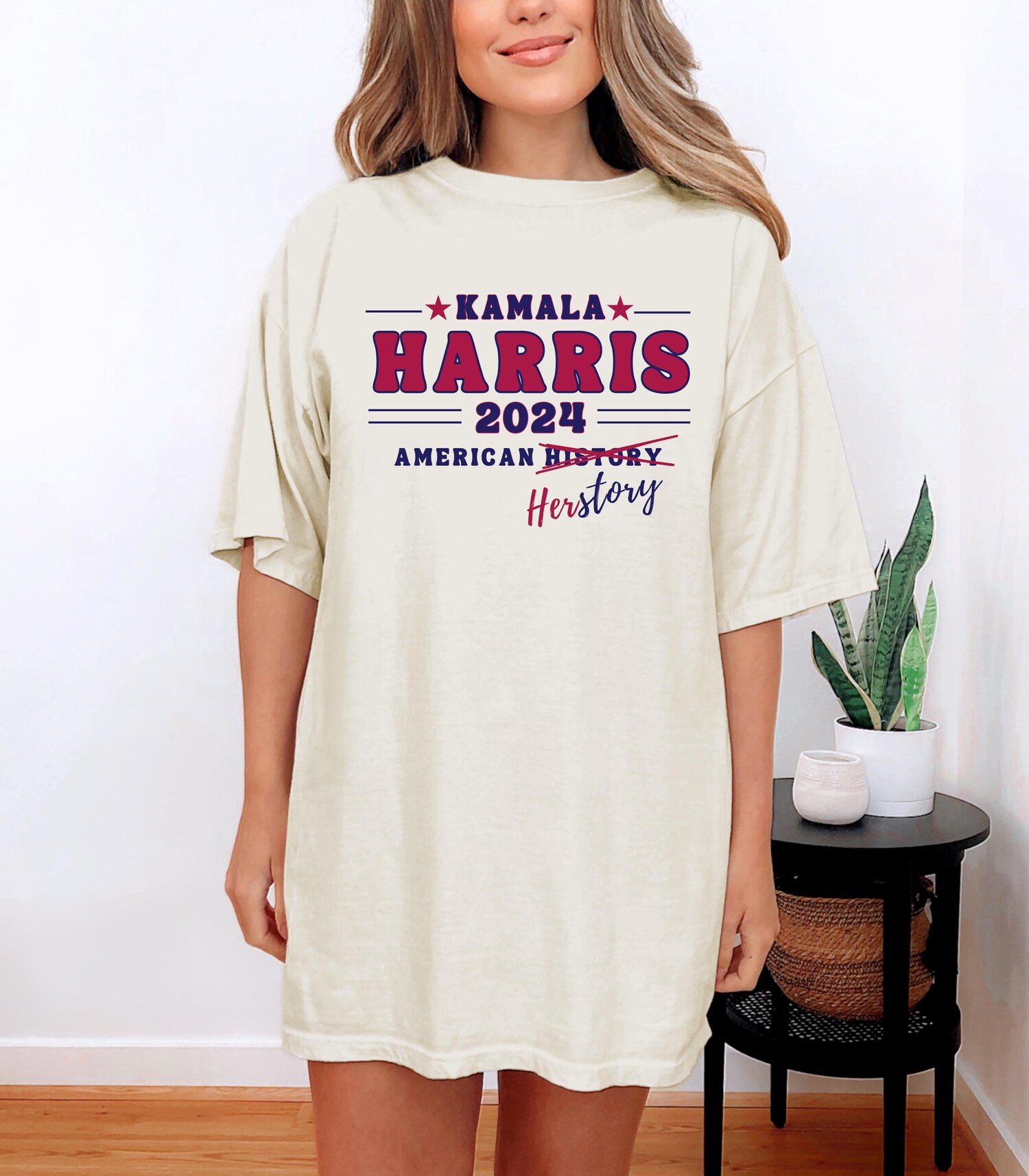 Kamala Harris 2024 Political T-Shirt Democrat USA Presidential Election Vote Liberal Politics image 1