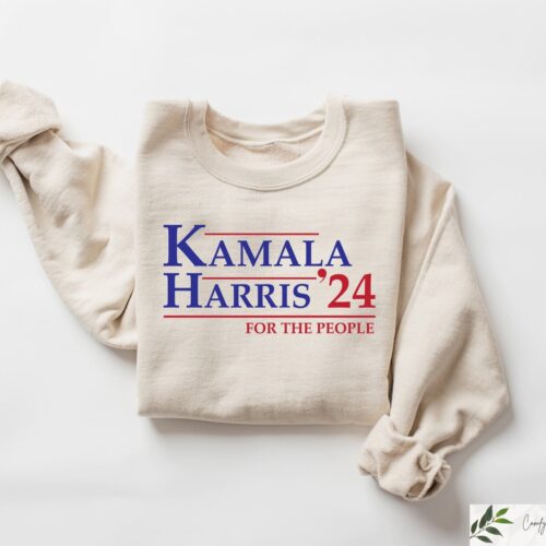 Kamala Harris 2024 For The People Shirt Madam President Presidential Election Gift image 0