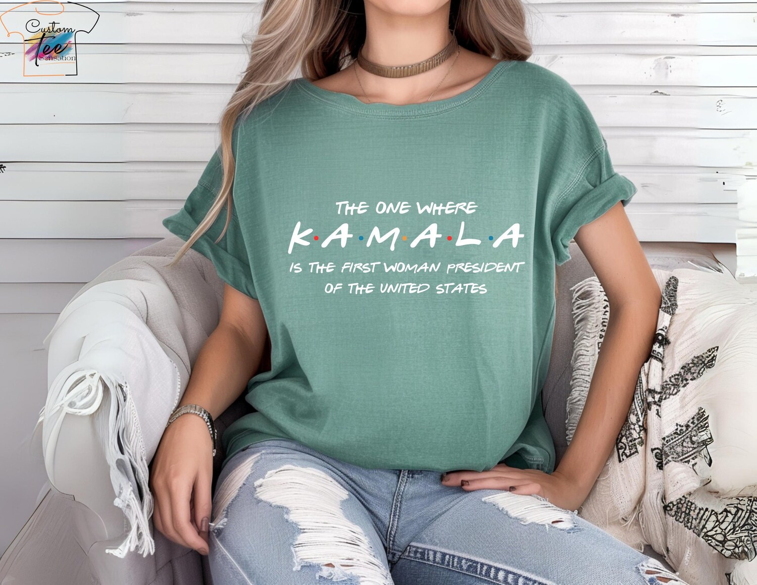 Kamala Harris 2024 Presidential Election T-Shirt Support Kamala Harris vs Trump image 1