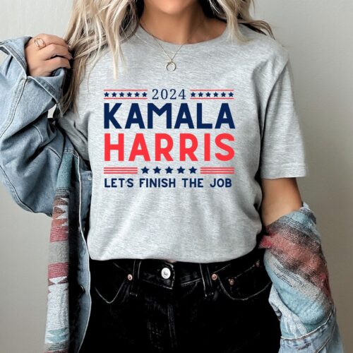 2024 Kamala Harris Let's Finish The Job Shirt Presidential Election Kamala Harris 2024 image 0