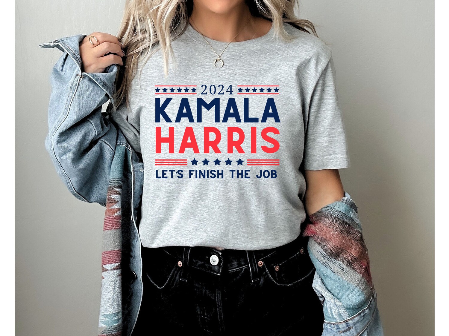2024 Kamala Harris Let's Finish The Job Shirt Presidential Election Kamala Harris 2024 image 0