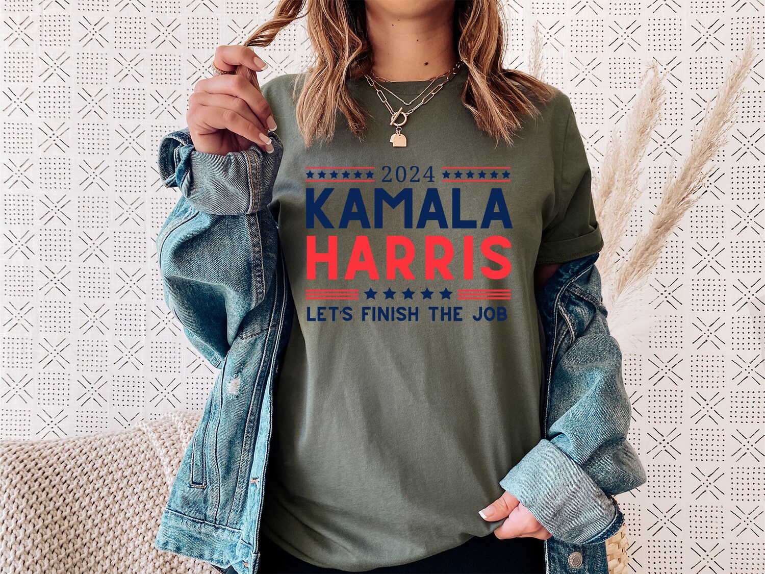 2024 Kamala Harris Let's Finish The Job Shirt Presidential Election Kamala Harris 2024 image 4