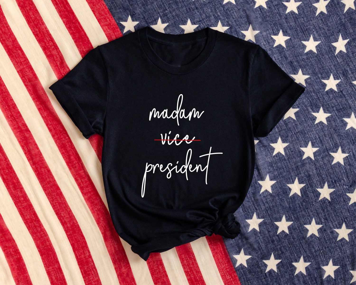 Kamala Harris 2024 Election T-Shirt Madam President Democrat Rally Tee image 0