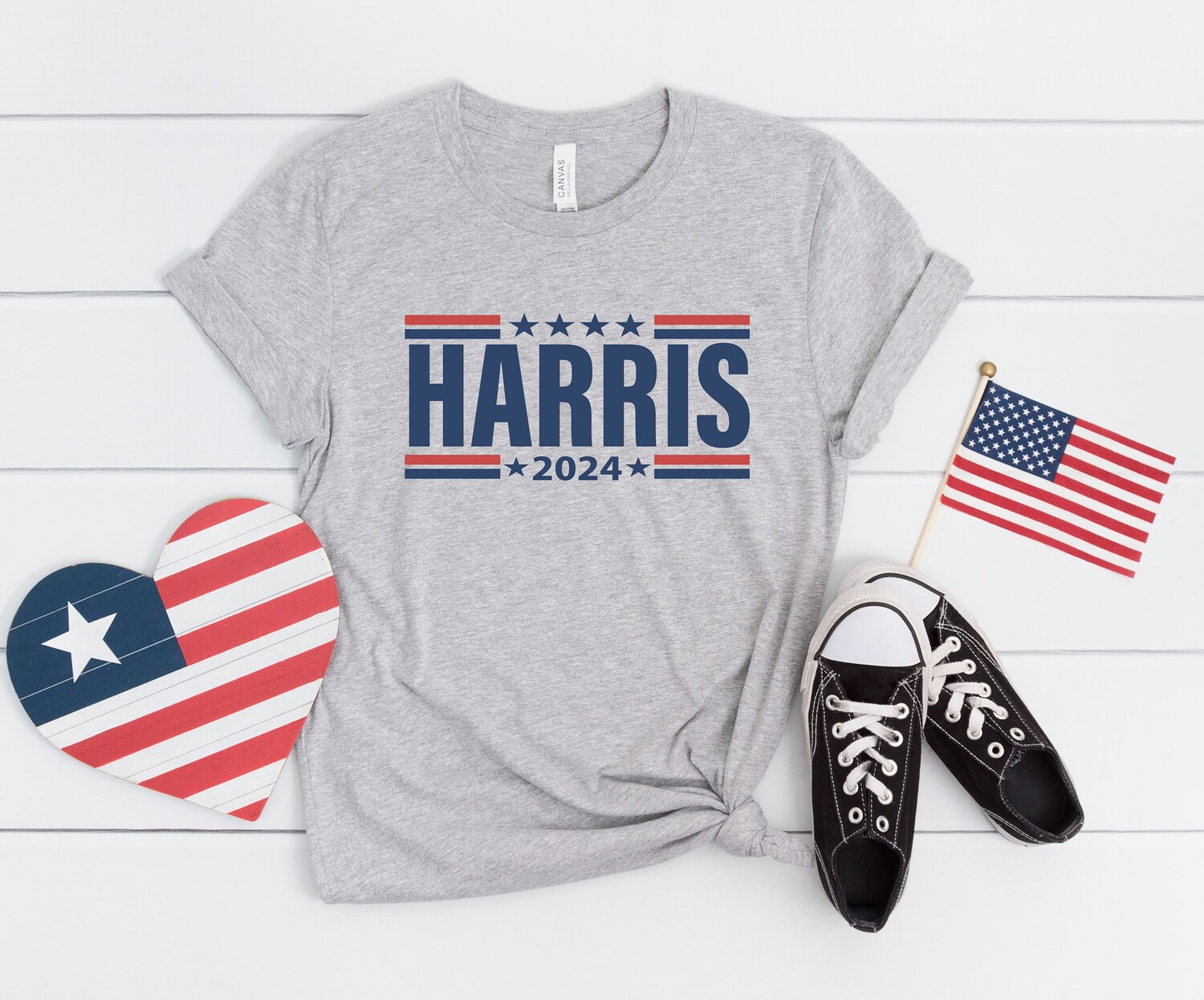 Kamala Harris 2024 Shirt Madam President Tee Presidential Election Rally Shirt image 1