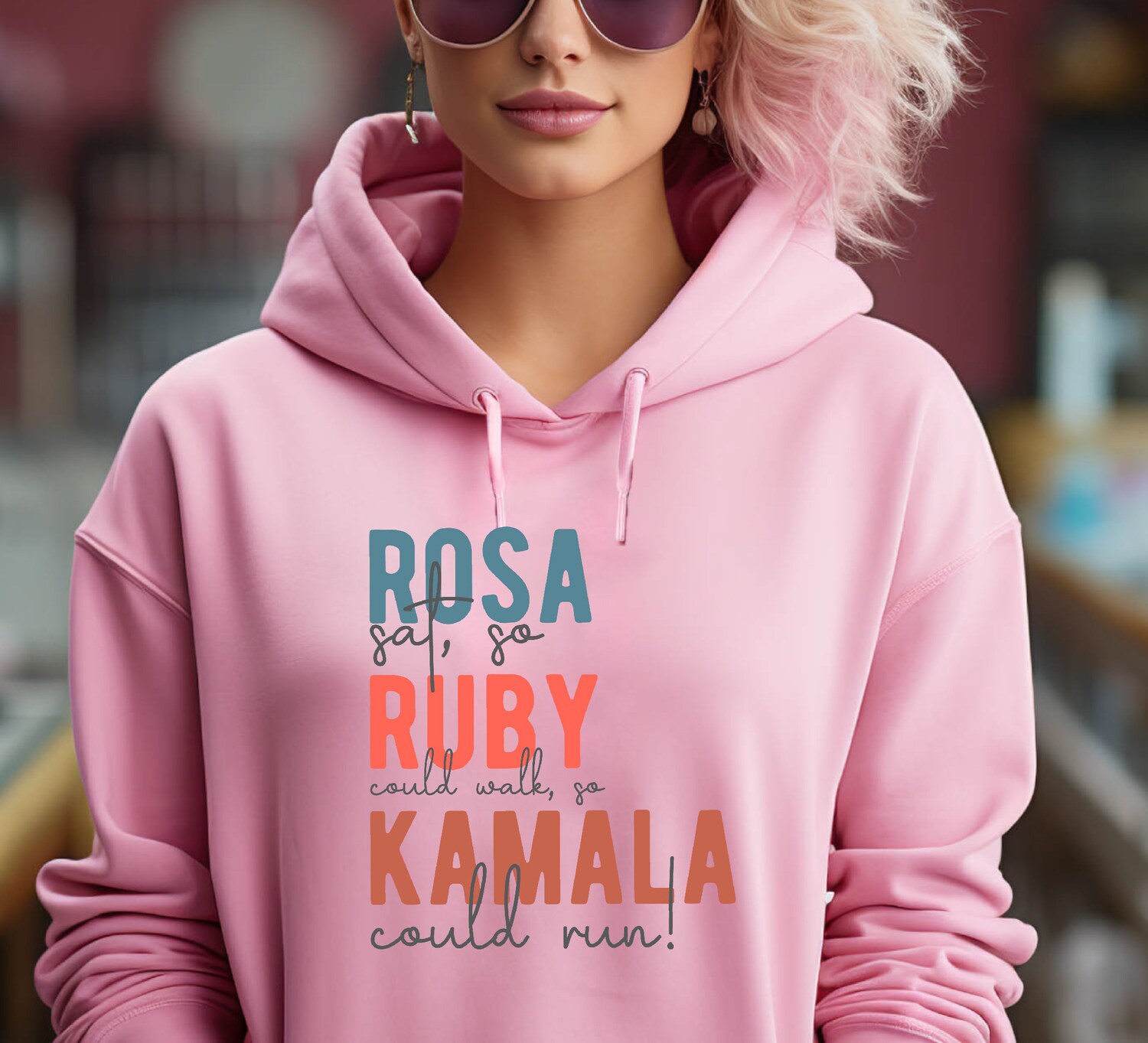 Kamala Harris Shirt Madam President Election Hoodie Vote Apparel image 0