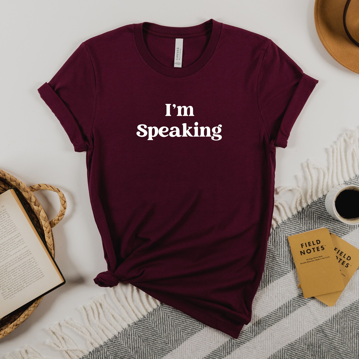 Kamala Harris 2024 I'm Speaking Shirt - Democrat Feminist Political T-Shirt for Women image 3