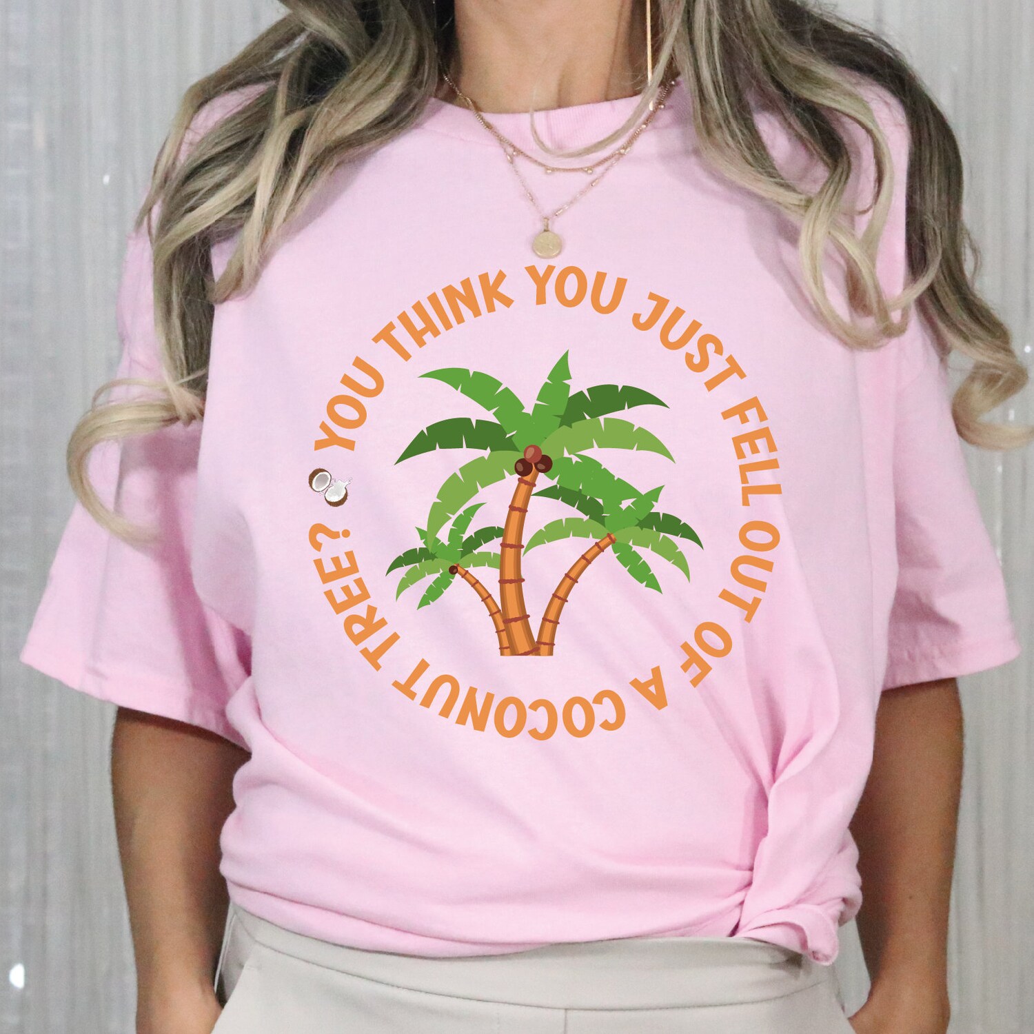 Kamala Harris Quote Shirt You Think You Just Fall Out of a Coconut Tree Presidential Vote Tee image 2